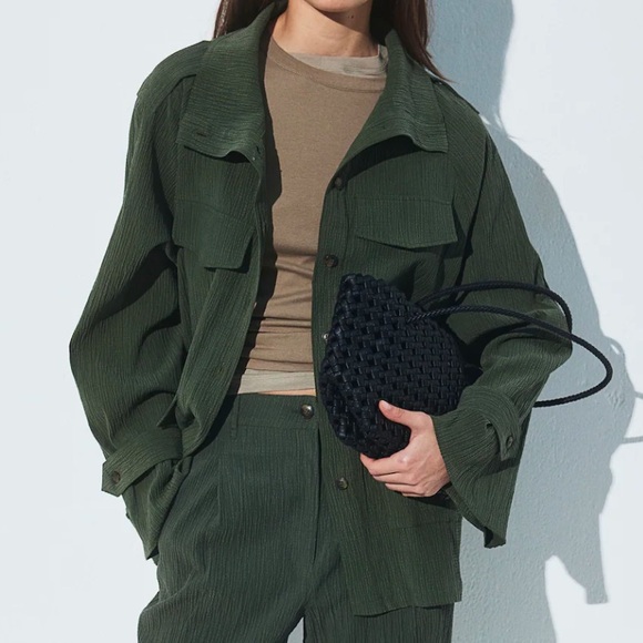 Textured-Weave Utility Shirt - Picture 1 of 3